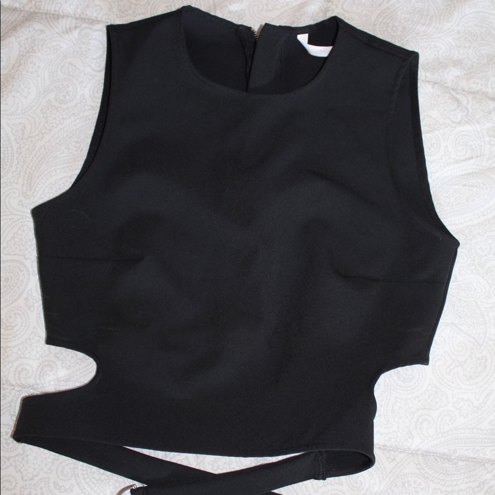 Cropped dress tank top shirt